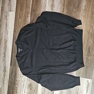 Brooks Brothers Black V-Neck Sweater